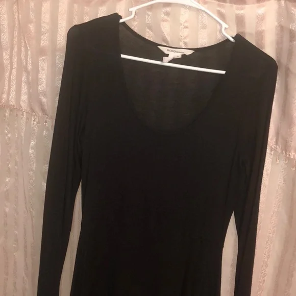 BCBGeneration swing long sleeve black dress size S - Picture 3 of 4